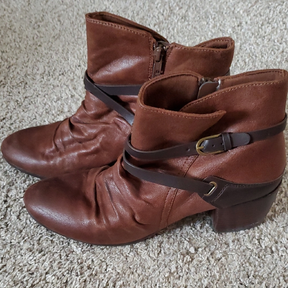 Ruched Ankle Boots